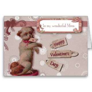 happy valentine's day to my wonderful mom cute dog cards
