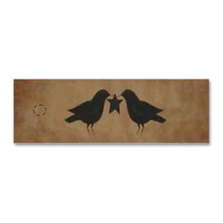 Primitive Crows Hang Tag Business Cards