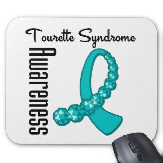 Tourette Syndrome Awareness Ribbon Mouse Pad