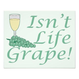 Funny White Wine Humor Isnt Life Grape Photograph