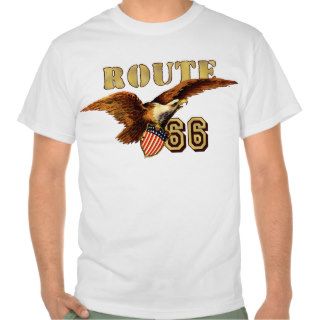 Route 66 American flag USA Bald Eagle Shirts