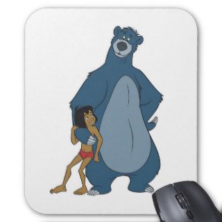 Jungle Book Baloo and Mowgli standing Disney Mousepads