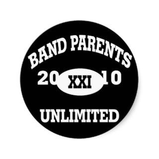 Band Parents Unlimited 2010 Sticker