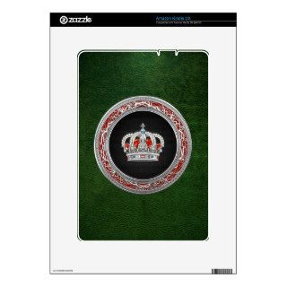 [300] Prince Princess King Queen Crown [Silver] Kindle Skin