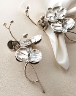 Four Orchid Napkin Rings   Vagabond House