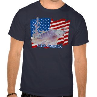U.S.S. America  CV 66 T Shirt