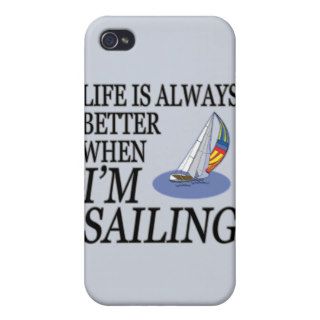 Sailing Funny Life is Always Better When I Sail iPhone 4/4S Case
