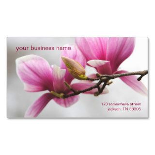 Fresh State Pink Magnolia Flower  Business Cards