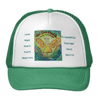 Rainbow Cancer Cannot Angel Hat or Cap