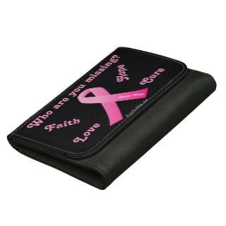 Faith Hope Love Cure gotGod316 Pink Ribbon Wallet