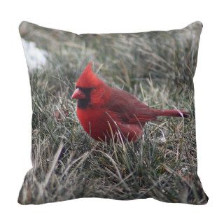 Red Cardinal Throw Pillows