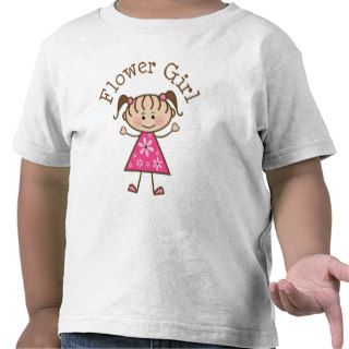 Flower Girl Pink Gift Idea Tee Shirts