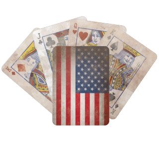 Vintage Style American Flag Antiqued Playing Cards