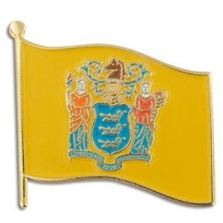 New Jersey State Flag NJ Lapel Pin 1" Jewelry