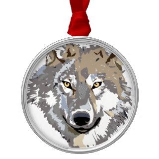 Wolf Christmas Ornaments