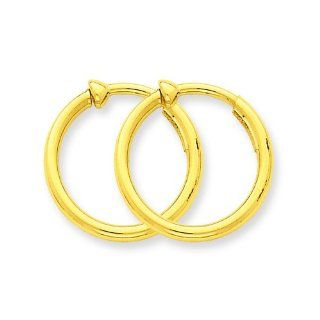 14k Non Pierced Hoop Earrings Shop4Silver Jewelry