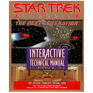 Star Trek Classic The Next Generation Interactive Technical Manual U.S.S. Enterprise NCC 1701 D Simon & Schuster Interactive 9780671317805 Books