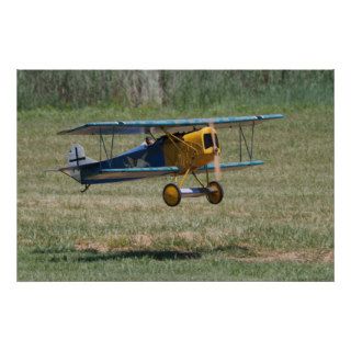 Blue Fokker D.VII Lands at Warbirds Over Delaware Posters