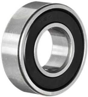 NSK 6202 16MVVC3 Deep Groove Ball Bearing, Single Row, Double Sealed, Non Contact, Pressed Steel Cage, C3 Clearance, Metric, 16mm Bore, 35mm OD, 11mm Width, 20000rpm Maximum Rotational Speed, 843lbf Static Load Capacity, 1720lbf Dynamic Load Capacity Indu