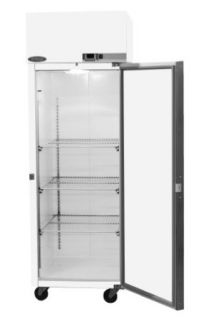 Nor Lake Scientific NSSP242WWW/4 Galvanized Steel Painted White Select Pass thru Refrigerator with 2 Solid Doors, 208/230V, 60Hz, 25.6 cu ft Capacity, 27 1/2" W x 79 5/8" H x 34 7/8" D, 2 to 10 Degree C Science Lab Refrigerators Industrial