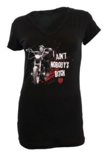 The Walking Dead I Ain't Nobody's Bitch Juniors Cover Up Movie And Tv Fan T Shirts Clothing