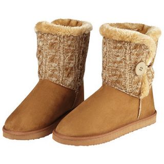 Joe Browns Tan cosy knit boots