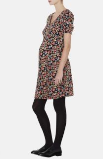 Topshop Floral Fit & Flare Maternity Dress