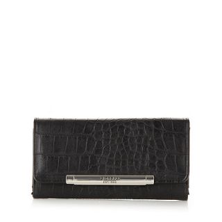 Fiorelli Black mock croc flap over purse