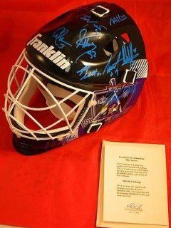 Los Angeles Kings Signed 2003 04 Nhl Hockey F/s Goalie Mask Robitaille Norstrom   Autographed NHL Helmets and Masks Sports Collectibles