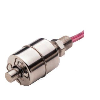 Gems Sensors 01755 316 Stainless Steel Float Single Point Rugged Compact Alloy Level Switch, 1 1/32" Diameter, 1/8" NPT Male, 37/64" Actuation Level, Normally Open Industrial Flow Switches
