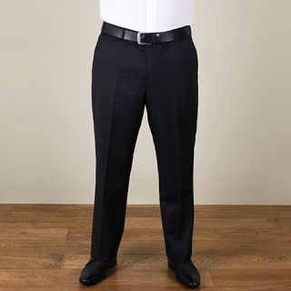 Centaur Big & Tall Big & tall black narrow stripe regular fit trouser