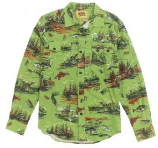 Billionaire Boys Club Men's Fly Fishing Flannel Button Up Shirt at  Mens Clothing store