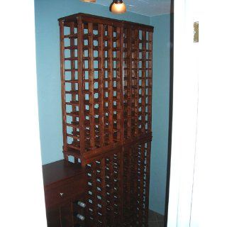 Wooden Wine Rack Holds 44 Bottles Unfinished Pine (Unfinished Pine) (40.5"h x 17"w x 10.5"d)   Wood Wine Rack
