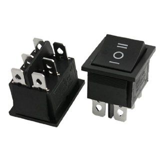 5 pcs x 6 Pin DPDT ON OFF ON 3 Position Boat Rocker Switch 15A/250V 20A/125V AC Dpdt Toggle Switches