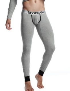 SEOBEAN Mens Low Rise Underwear Pants Long John Cotton 2283 (M(28 30")) at  Mens Clothing store