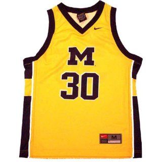 Nike Michigan Wolverines #30 Maize Youth Basketball Jersey  Football Jerseys  Sports & Outdoors