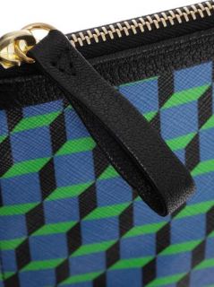 Cube print leather pouch  Pierre Hardy