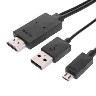MHL to HDMI Media Adapter for Samsung Galaxy S3 I9300,S4 I9500 and others,Black Cell Phones & Accessories