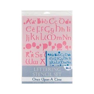 Lettering Stencil 4 Piece Sets   Once Upon A Time Once Upon A Time   Scrapbooking