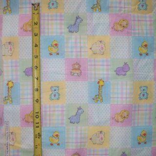 44" Wide Fabric, Patchwork look Print Lil Ones Animal, Fabric By the Yard  Other Products  