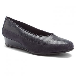 ara Aron  Women's   Navy Suede W/ Croco