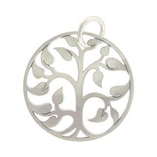 Round Cut Out Design Large Tree of Life Pendant in Sterling Silver 1 1/8", #8445 Taos Trading Jewelry Jewelry