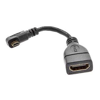 Micro HDMI Male to HDMI Female Adapter Cable for Samsung Galaxy S3 I9300 and Others Cell Phones & Accessories
