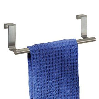 InterDesign Forma Over the Cabinet 14 Inch Bath Towel Bar, Brushed Stainless Steel   Over Drawer Hook