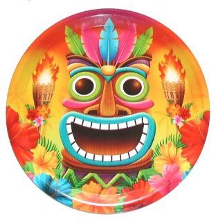 Luau ~ Tropical Tiki Face ~ Party Serving Platter Tray   Large 14" Health & Personal Care