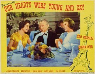 Our Hearts Were Young and Gay POSTER Movie (1944) Style B 11 x 14 Inches   28cm x 36cm (Gail Russell)(Diana Lynn)(Charles Ruggles)(Dorothy Gish)(Beulah Bondi)   Prints