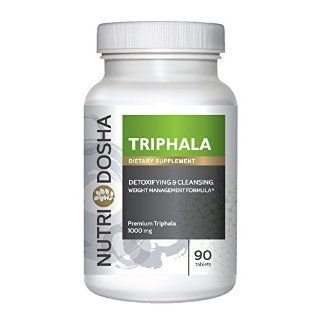 #1 Premium Triphala , 90 count, Ayurveda Formula by Nutridosha, 1000mg per Tablet, Potent yet Gentle Colon Cleanser and Detoxifier, supports Digestion, and eye health. Ayurvedic trifala herbal Antioxidant supplement, supports digestion. Health & Perso