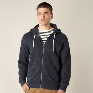 J by Jasper Conran Designer navy marled hoodie