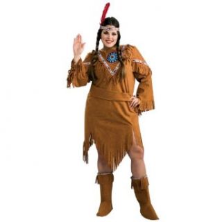 Native American Girl Plus Size Costume, 16 22 Clothing