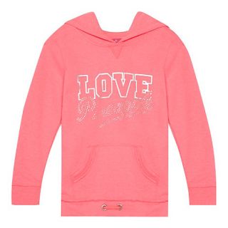 Pineapple Girls pink diamante logo hoodie